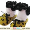 Leopard print baby socks for infants party wear stylish