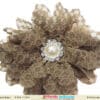 Kids light brown headband minimal party accessory elegant stylish look