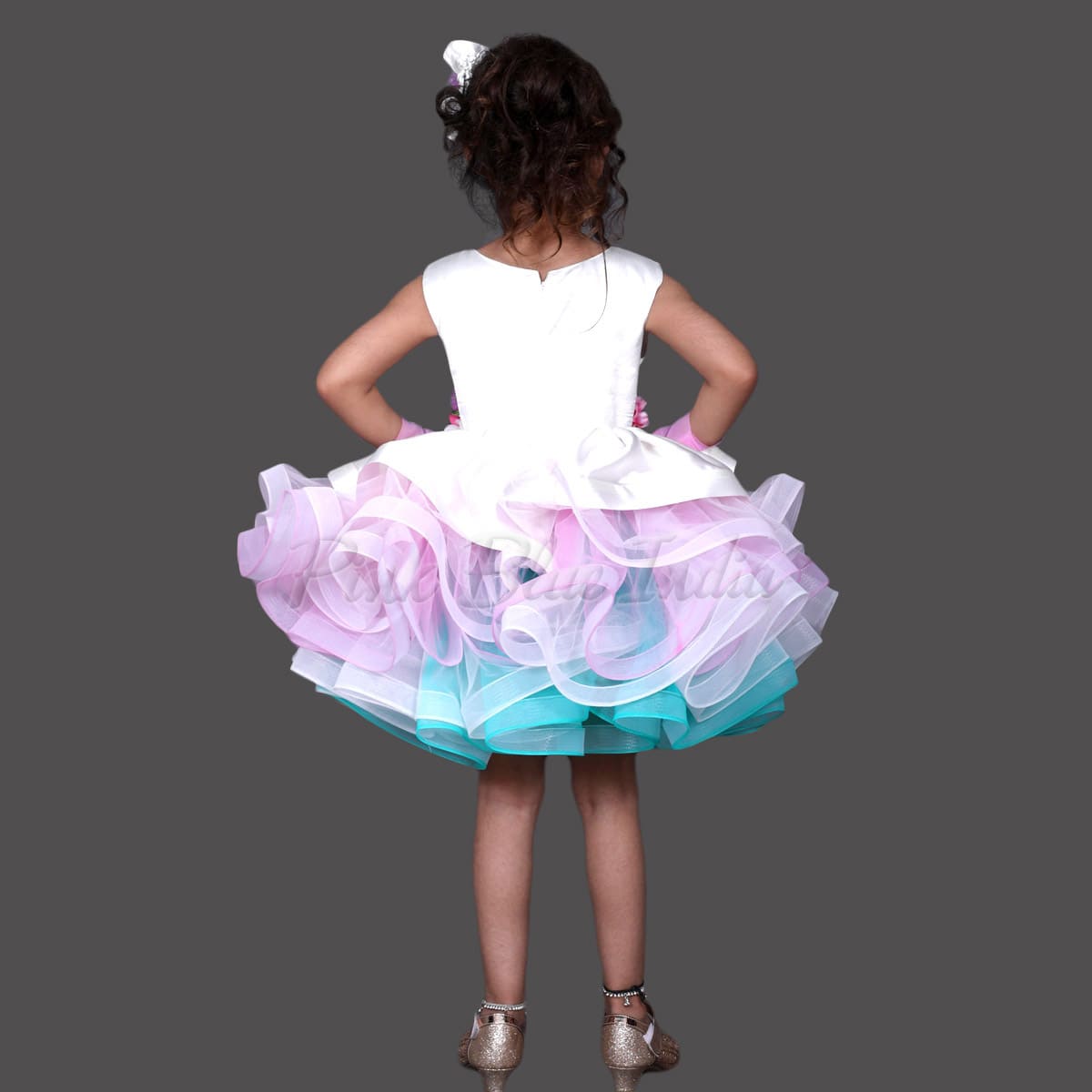Little pony dress for baby girl birthday party cute cartoon outfit