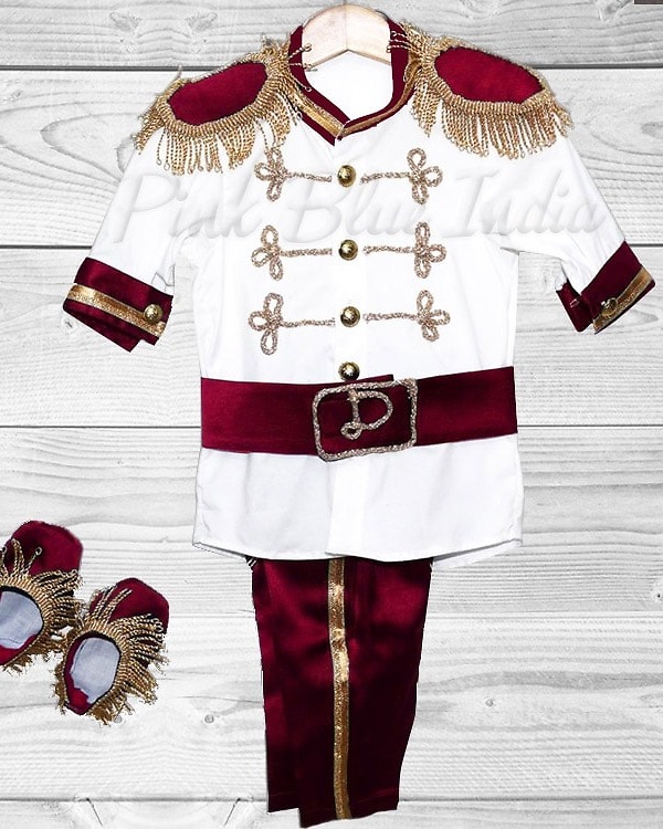 Little prince birthday party costume for boys cute celebration outfit