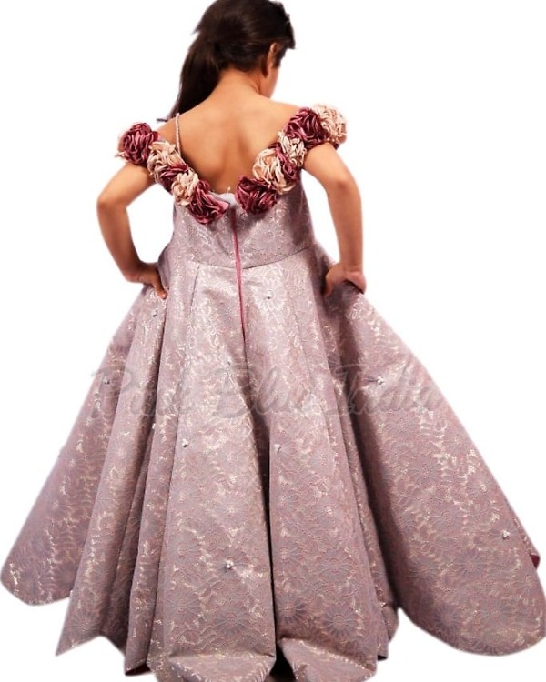 Luxury designer party gown for girls birthday celebration premium elegant outfit