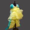 Baby girl luxury yellow birthday gown stylish celebration outfit