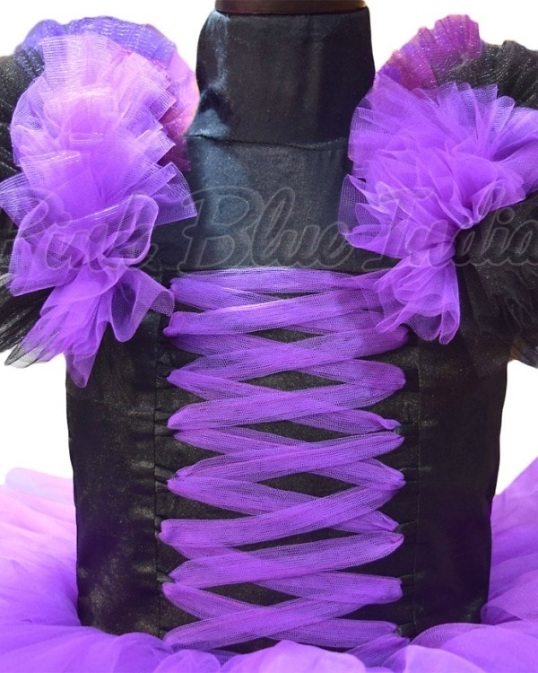 Mal theme birthday dress for girls descendants party outfit stylish