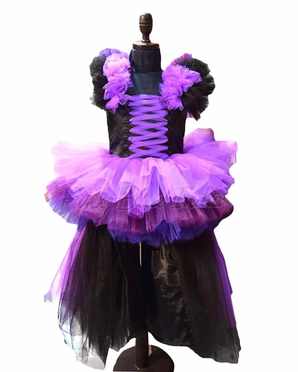 Descendants theme birthday gown for girls stylish party celebration wear