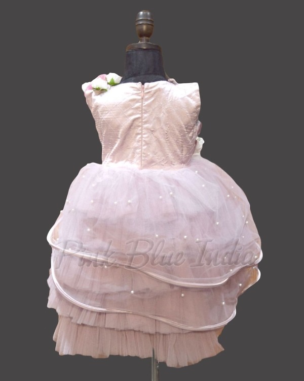 Mauve wings gown for girls stylish birthday party elegant outfit