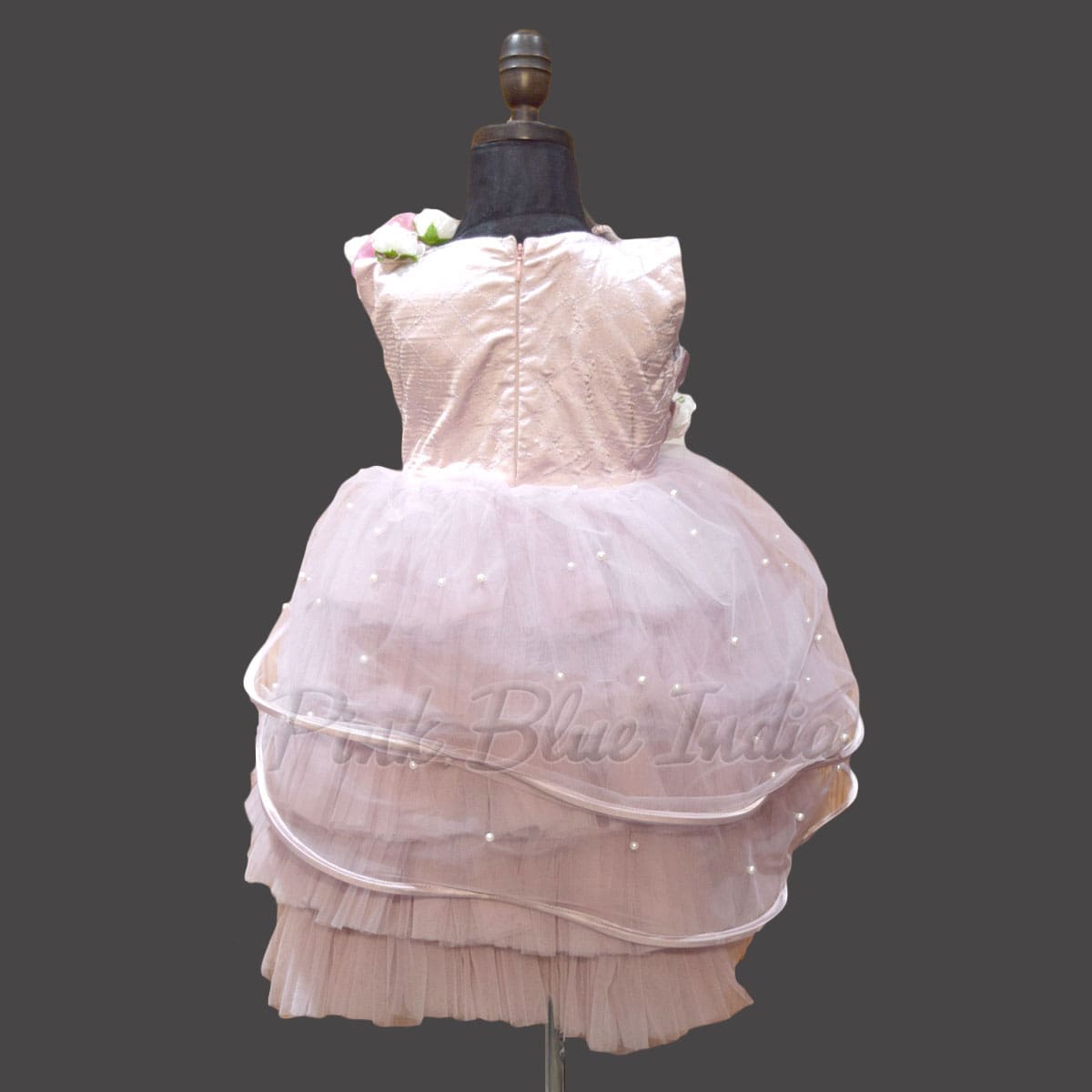 Mauve wings gown for girls stylish birthday party elegant outfit