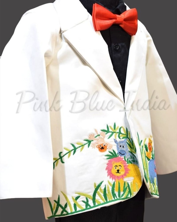 Modern jungle safari outfit for boys birthday party stylish wear