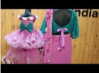 Mother daughter matching dress for family wedding stylish outfit