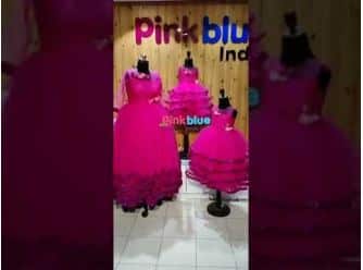 Pink gown for mother daughter matching birthday party elegant outfit
