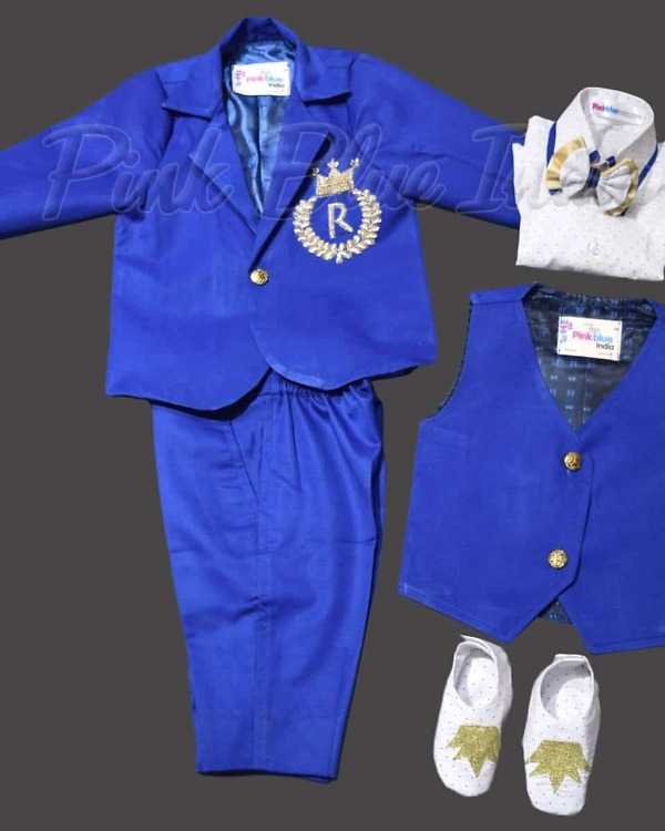 Newborn baby boy birthday outfit cute stylish party wear
