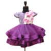 Girls pearl work designer gown elegant festive outfit