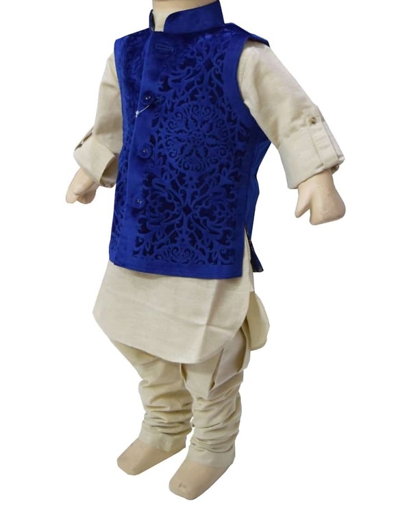 Off white kurta pajama for kids wedding festive wear stylish