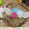 Infant girl off white headband stylish party accessory cute gift
