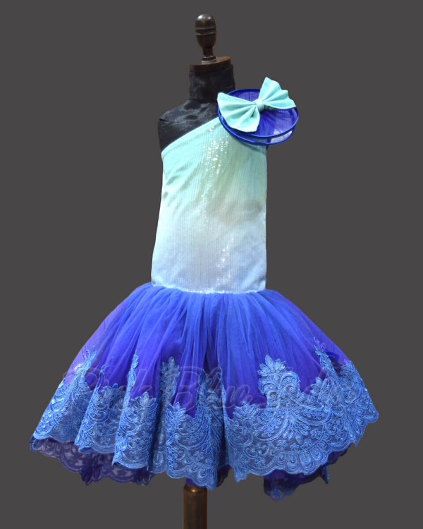 Ombre sequin mermaid gown for girls elegant birthday party outfit