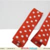 Toddler girl orange rectangle hair clip bright festive accessory stylish look
