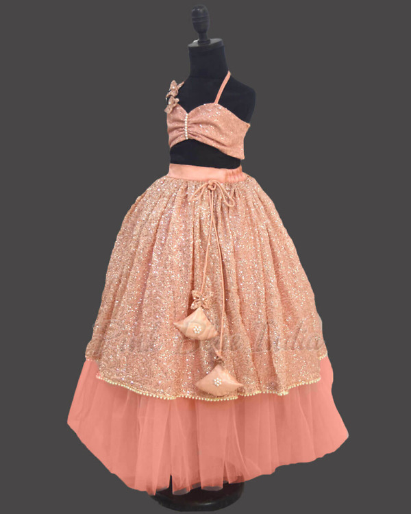 Halter neck top skirt set for girls party wear stylish occasion outfit