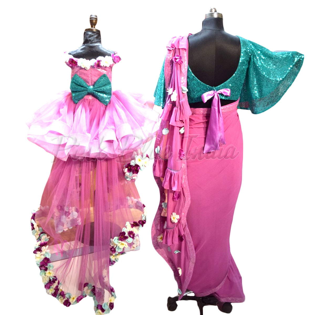 Mother daughter matching dress for party celebration stylish outfit
