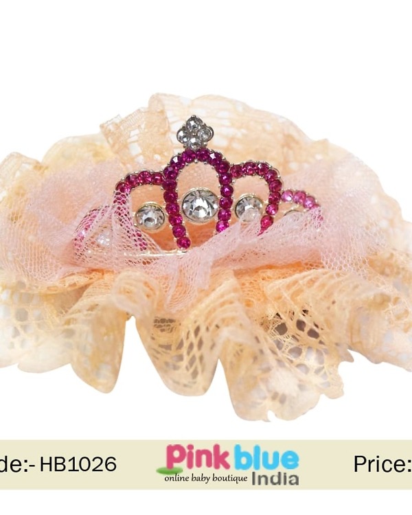 Pastel net baby hair clip for wedding, soft and stylish accessory