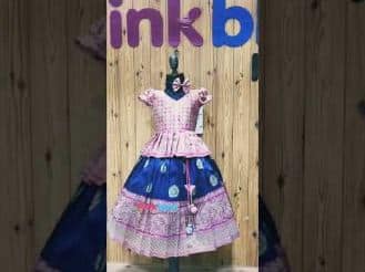 Buy Latest 1-3 years Baby Girls Pattu Lehenga Design Online
