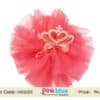 Peach toddler girl hair clip for birthday, cute and stylish party wear