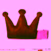 Pink crown motif hair clip for girls birthday, cute and stylish accessory