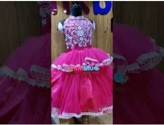 Pink party wear gown for girls birthday elegant stylish outfit