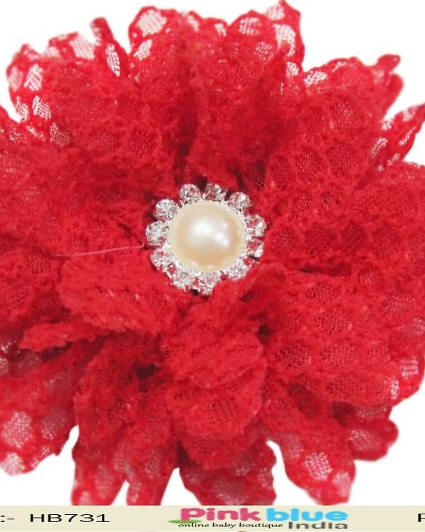 Children red headband posh party accessory bold stylish celebration look