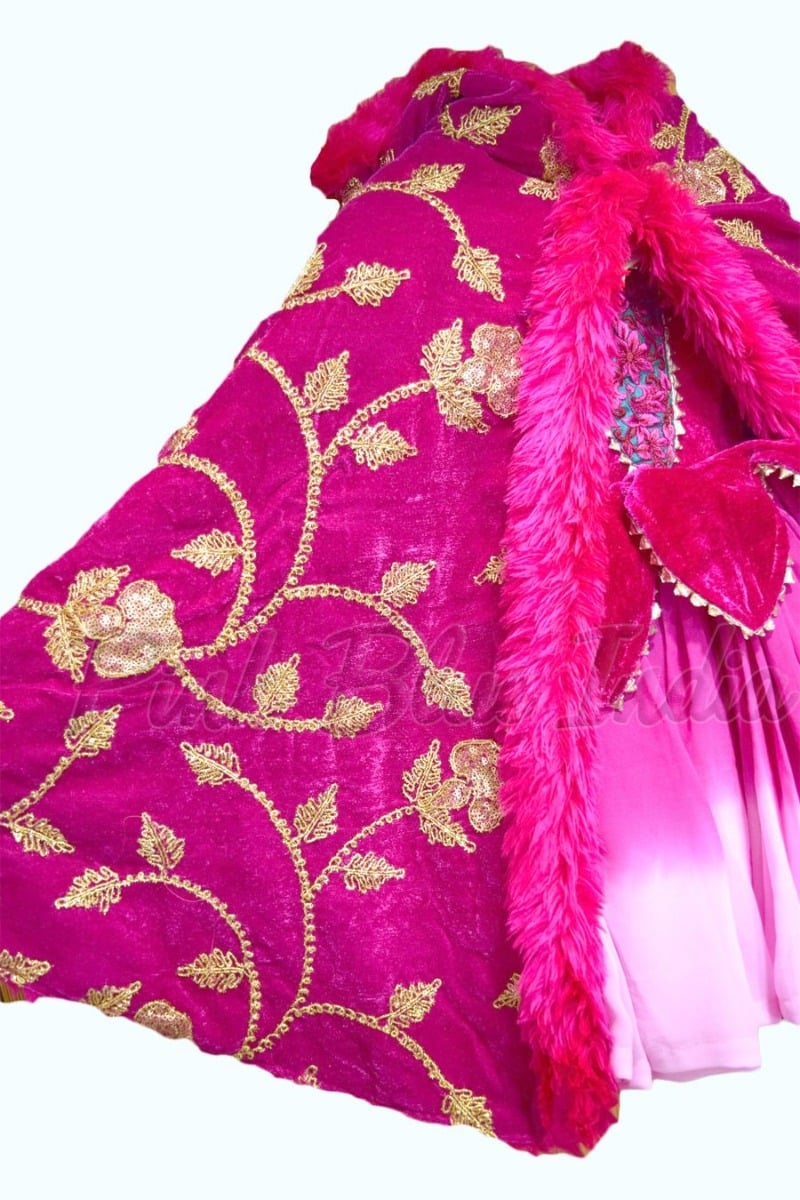 Princess Aurora cape dress for baby girl birthday party elegant