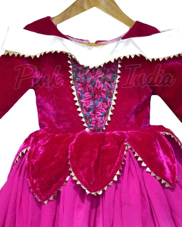 Princess cape dress for baby girl birthday party elegant fairytale