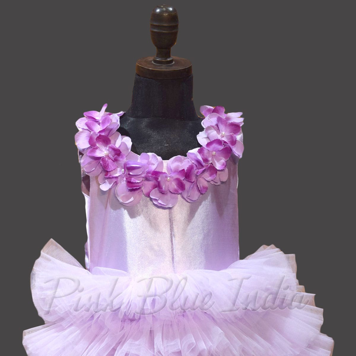 Purple ombre couture dress for girls elegant birthday party outfit