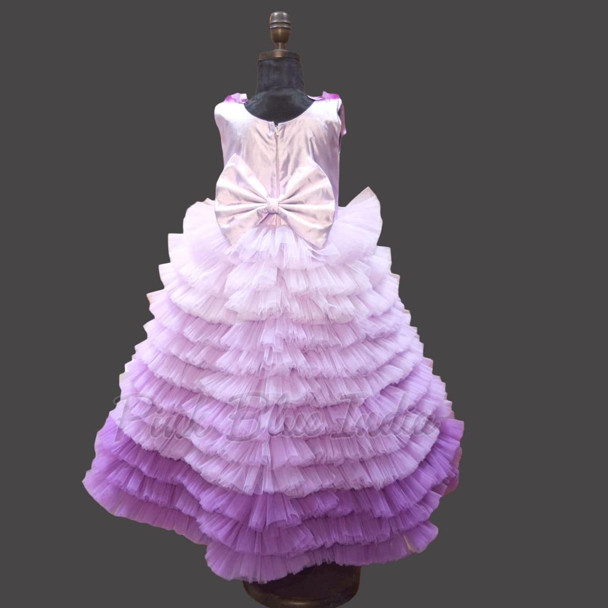 Purple ombre party gown for girls stylish birthday celebration wear