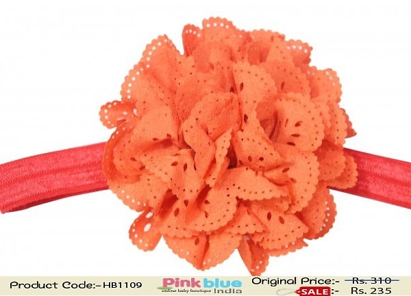 Red hairband for girls festive wear cute stylish look