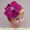 Red violet infant girl headband for party celebration, bold and elegant