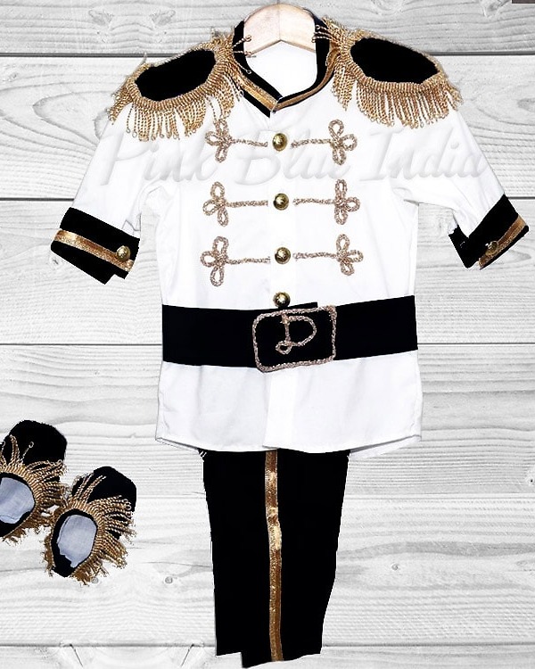 Royal black prince birthday outfit for boy stylish celebration wear