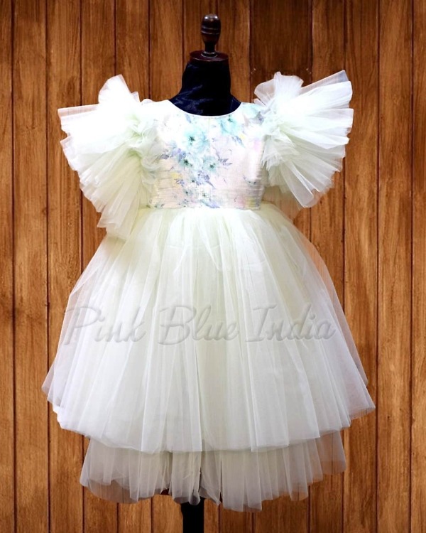 Sequin party gown for girls birthday celebration stylish shiny look