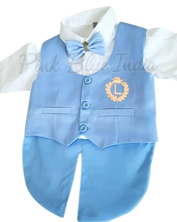 Wedding tailcoat suit for baby boy stylish formal occasion wear