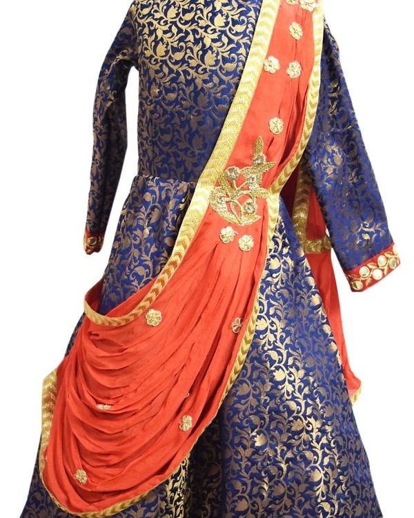 Baby girl indian wedding gown cute festive party wear