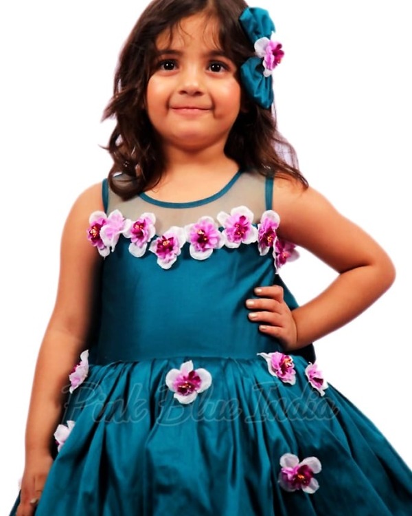 Stylish LED light party dress for kids birthday celebration fun glowing outfit