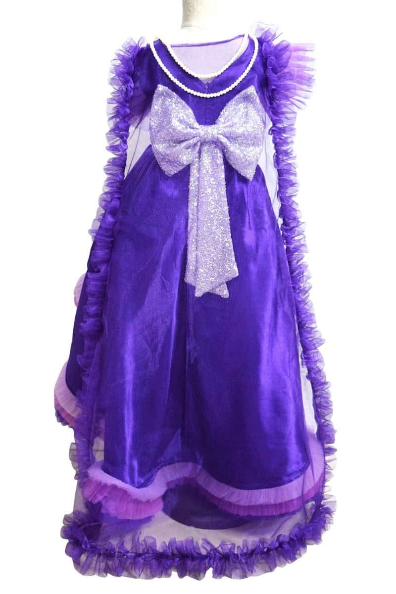 Baby girl princess dress high low LED cape glowing birthday outfit