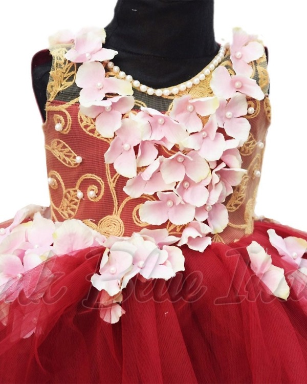 Indian baby girl birthday gown elegant stylish princess party wear