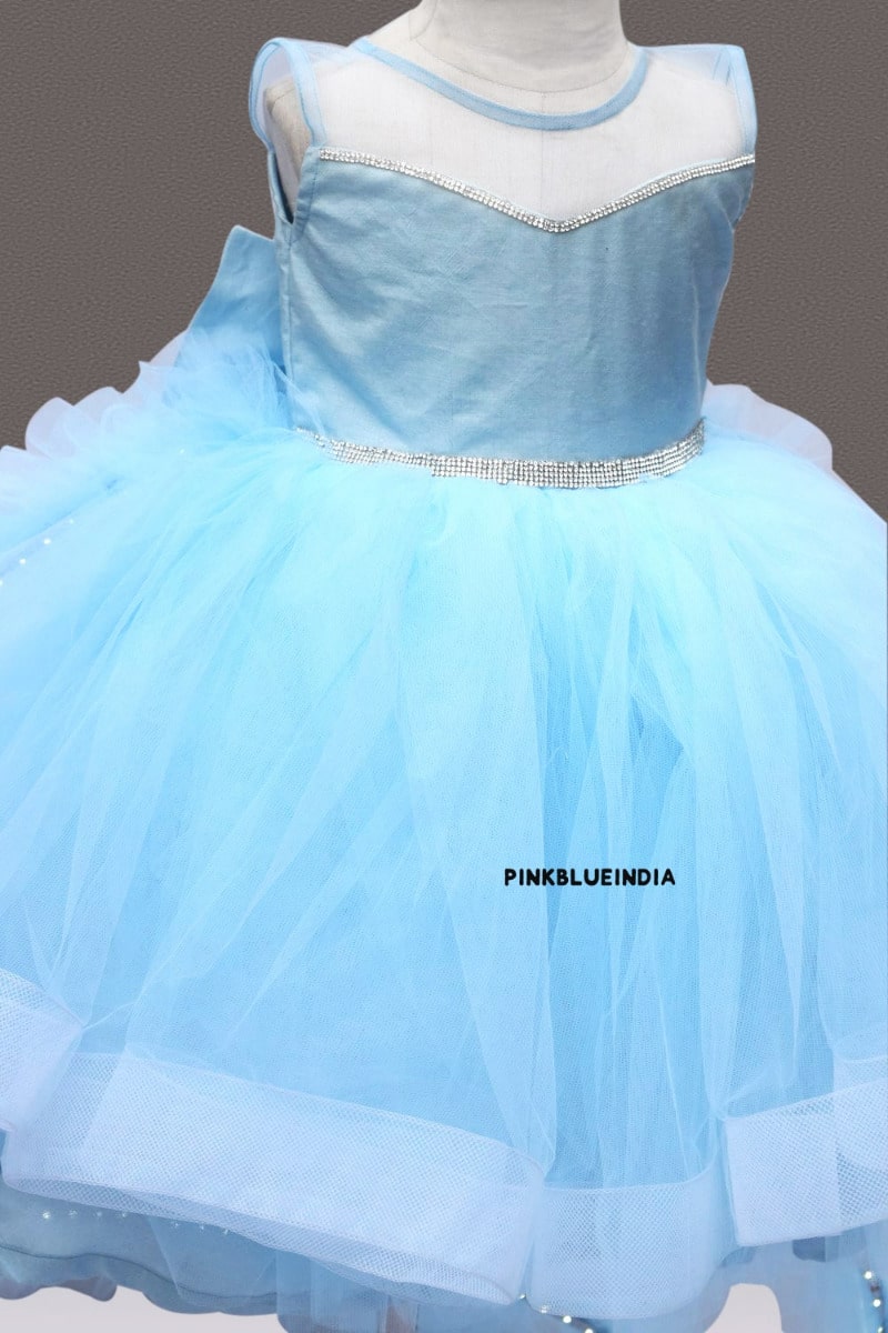 Girls light up ball gown party wear princess dress birthday celebration outfit