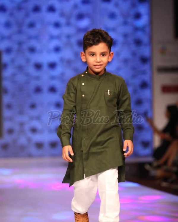 Kids olive green kurta pajama, festive wedding wear, stylish ethnic outfit