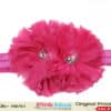 Dark pink toddler girl headband for party wear, bold and stylish accessory