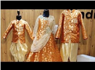 Sibling ethnic outfits for kids wedding stylish traditional wear