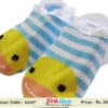 Blue striped baby socks for infants festive wear comfortable cute