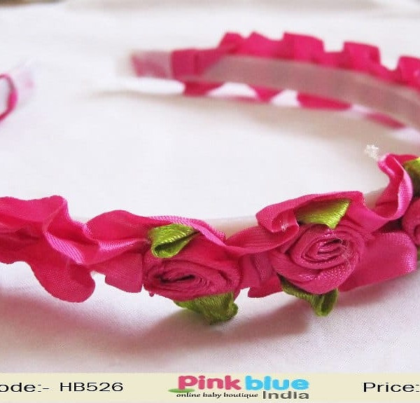 Baby girl floral birthday headband party wear cute elegant style