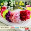 Rainbow floral toddler girl hairband for birthday, colorful and stylish