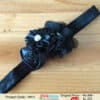 Smart black toddler girl headband, chic party wear accessory, stylish festive look gift
