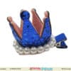Blue crown hair clip for baby girl birthday, sparkling and stylish piece