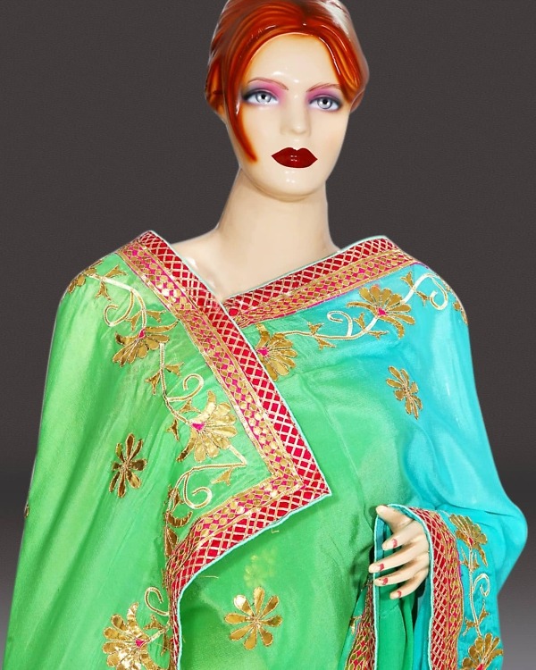 Women Rajasthani heavy saree wedding wear traditional elegant festive look